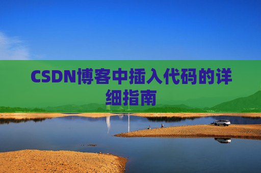 CSDN博客中插入代码的详细指南